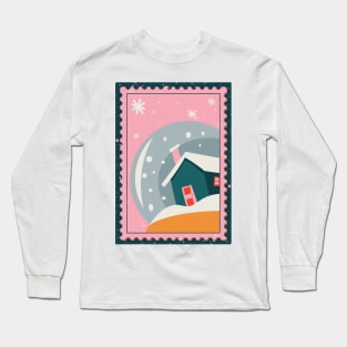 Snow Globe Stamp Long Sleeve T-Shirt